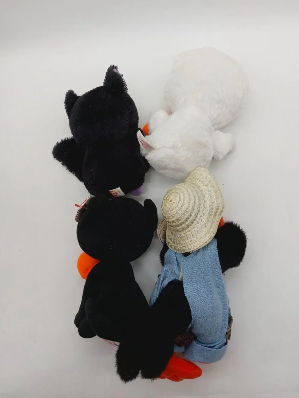 Ty Beanie Boos Cat Ghost Bat Scarecrow Lot Of 4 Plush Stuffed Animal Halloween